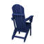 Chaise Adirondack pliante avec table d'appoint, ensemble de 3 chaises Adirondack à texture de bois, bleu marine (comprend 2 chaises et 1 table)-2029211068
