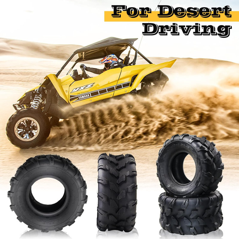 Ensemble de 2 pneus 19x7-8 4pr Tubeless All Terrain ATV Utt