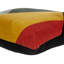 Coussin décoratif à fermeture à glissière géométrique 100% coton jaune moutarde et noir 20 po x 20 po