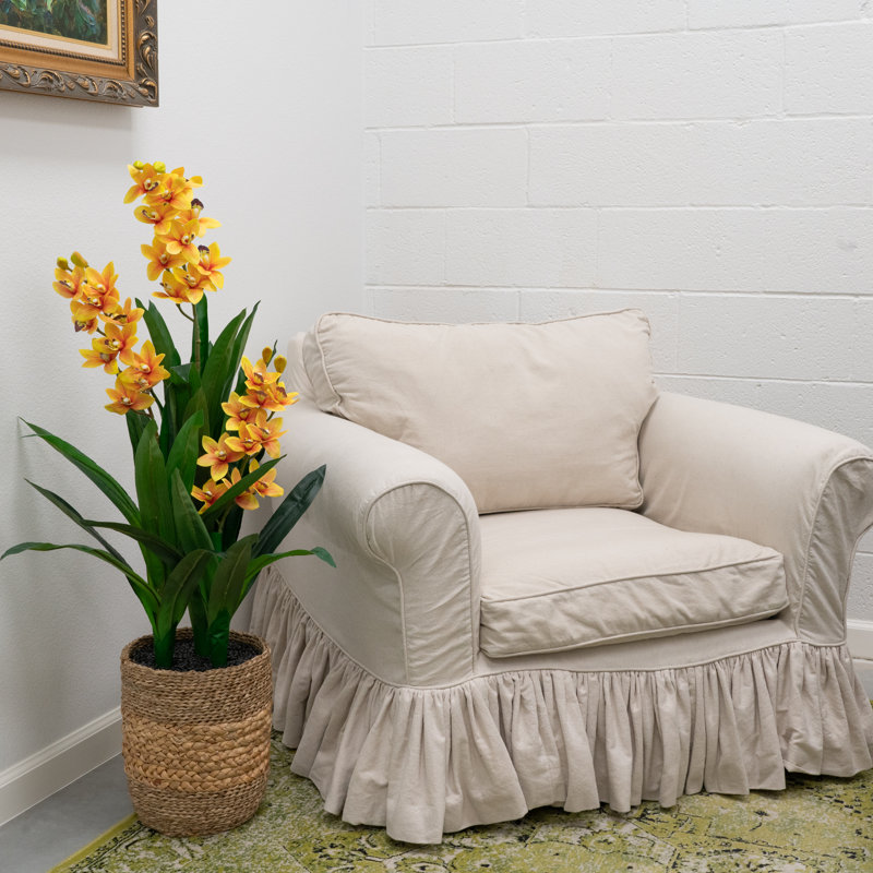 42" Natural Touch Orchid, Yellow