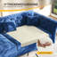 Canapé-lit convertible en velours 74,4 po pour grand lit, canapé convertible pour salon-2034813349-2034813342