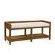 Glinda Wicker Shelves Storage Bench
