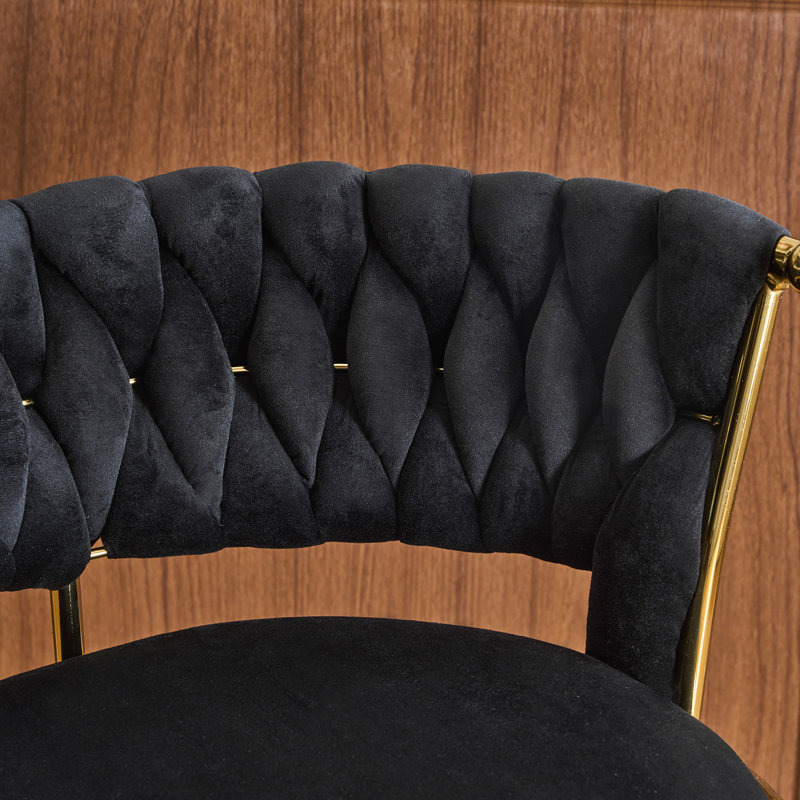 Tabouret de bar pivotant à hauteur réglable, Noir
