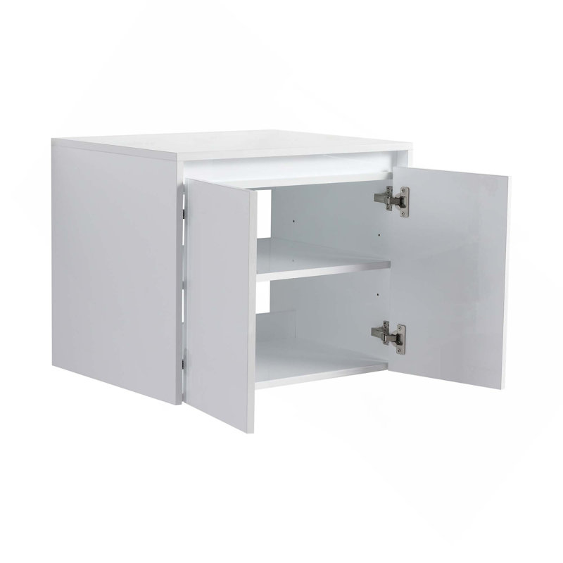 Armoire murale de salle de bain 24 po à fixation flottante avec 2 portes à fermeture en douceur