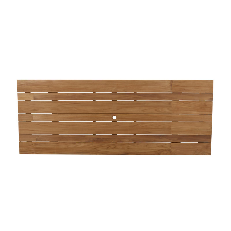Paige Outdoor Dining Table, Natural Teak