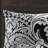 Elegant 7-piece Cotton Bedding Set, Black Damask Design, Queen Size