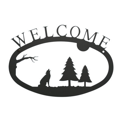 Timber Wolf - Welcom Sign Large