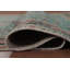 Tapis bleu rétro 6x9
