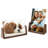 4X6 Wood Photo Picture Frame 2 Pack - Rustic Wooden Picture Frame With Walnut Wood Base And High Definition Break Free Acrylic Covers (Horizontal + Vertical)