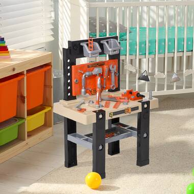 BLACK + DECKER - Junior Builder Toy - Foldable Workbench with