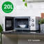 Abode AMM2001S 20L Manual Microwave - Silver
