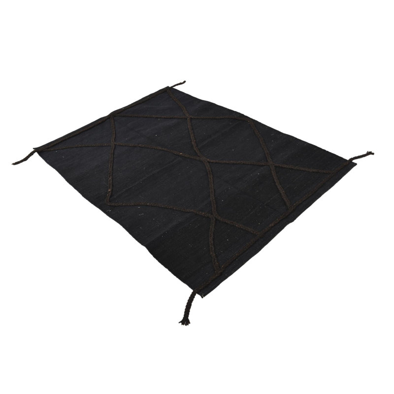Tapis noir 3x5