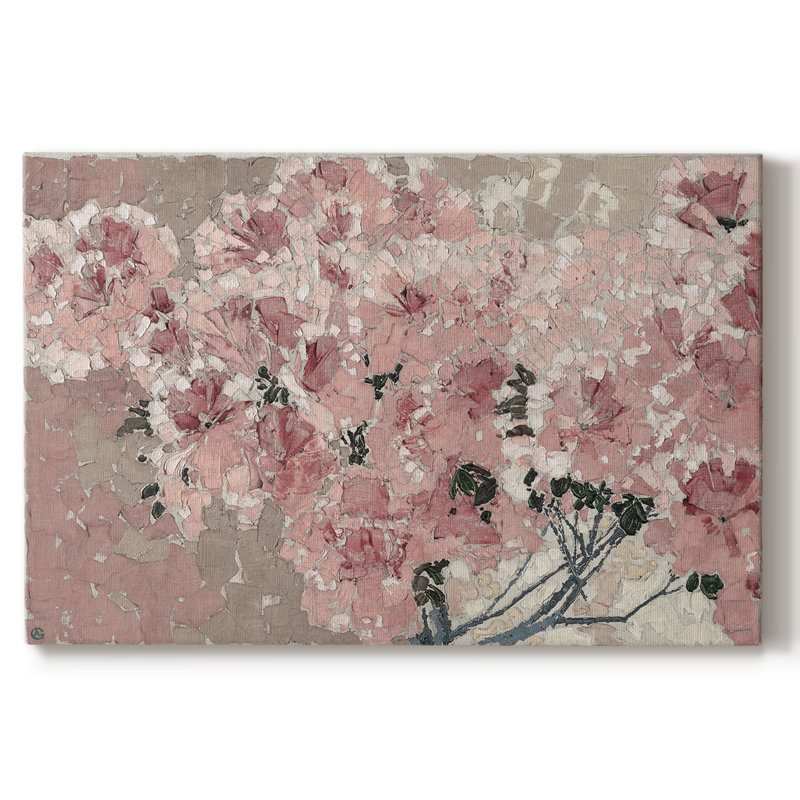 Motif floral rétro - V - galerie Cavas, 32 x 48