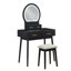 Coiffeuse avec miroir et tabouret Kamila-2013892746