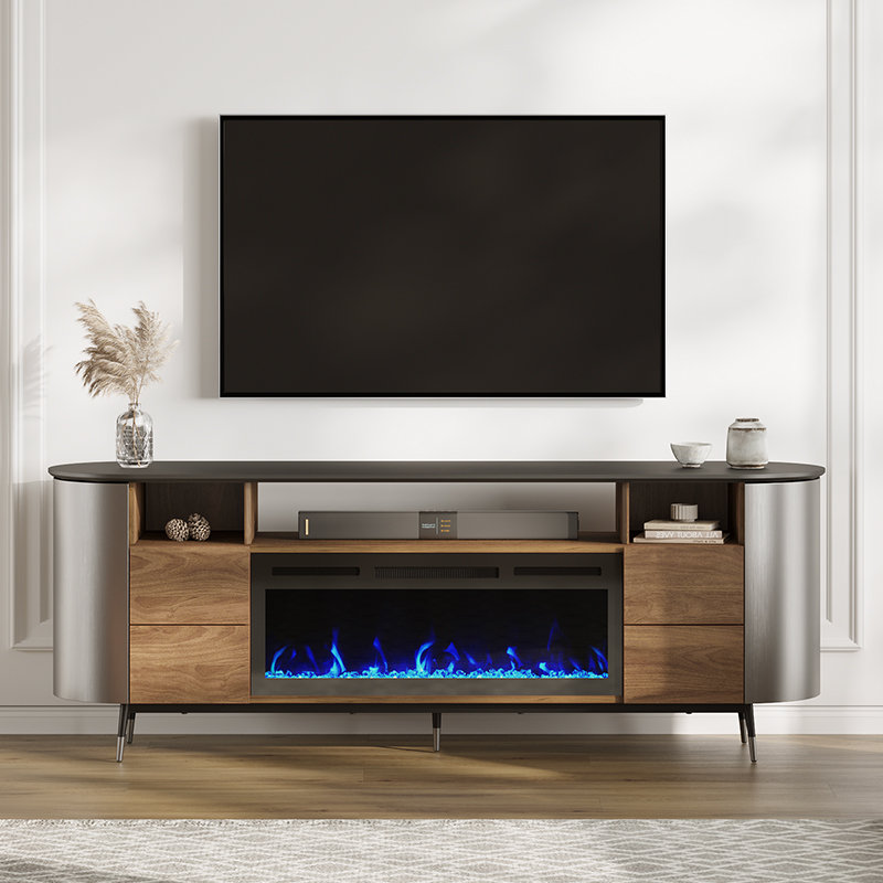 Meuble télé 76,8 po avec foyer électrique 36 po