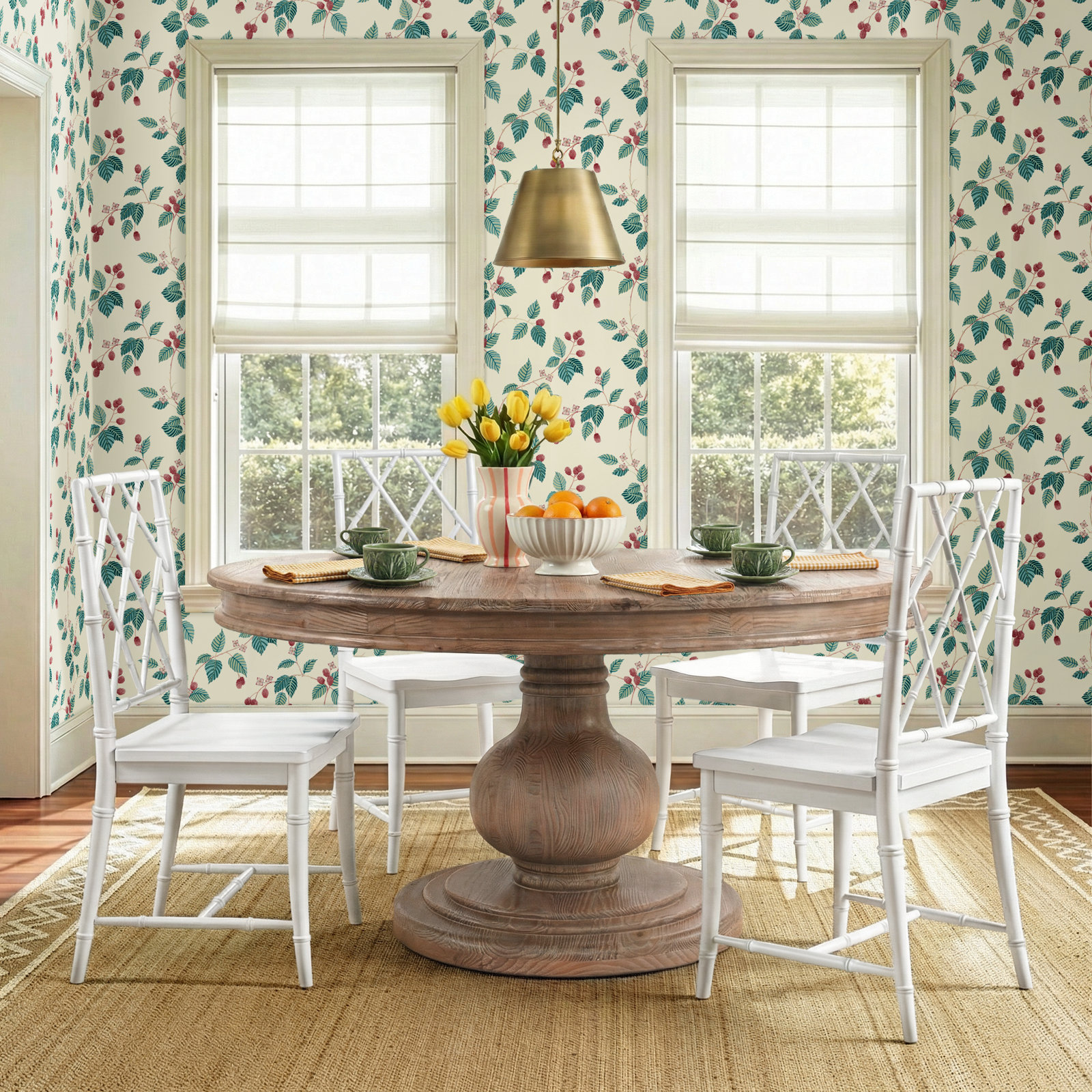 Dadeville 60'' Round Dining Table, Rustic Taupe