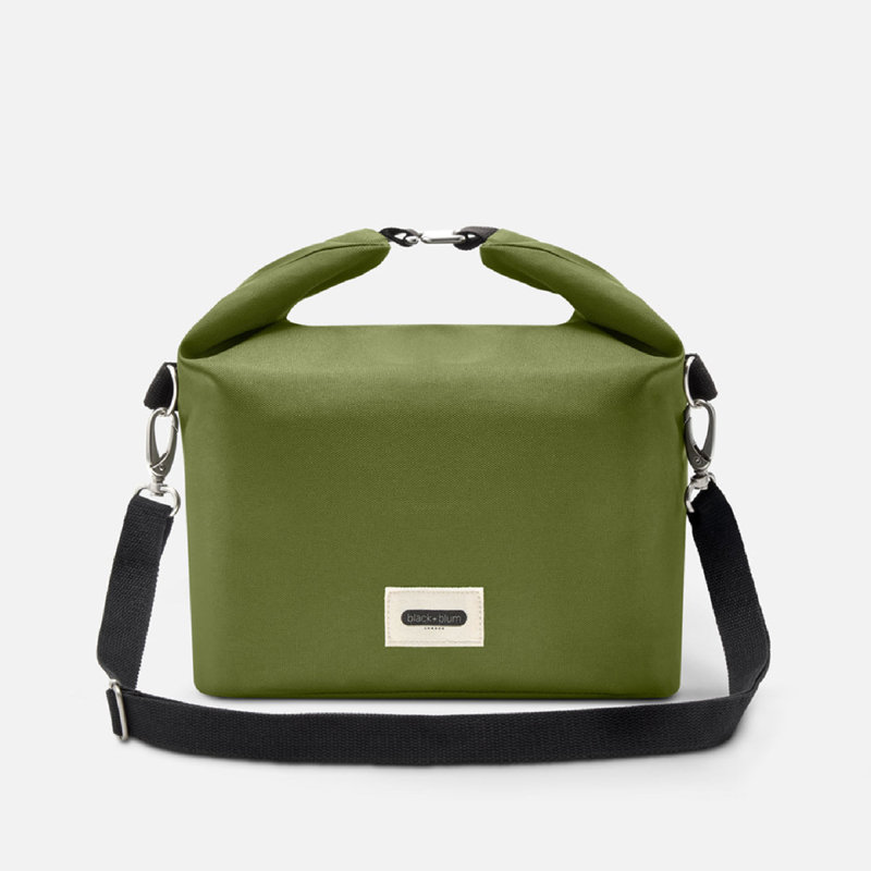 Black + Blum Large Insulated Leakproof Lunch Bag 10L - Black, Green