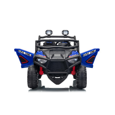 Camion UTV électrique 2 places 24 V pour enfants de 2 à 8 ans avec télécommande | Suspension à 4 roues, 3 vitesses, accélération graduelle, lumières DEL et connexion sans fil – Cadeau de Noël