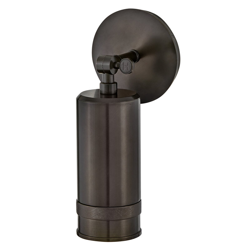 Pratt 12.5" Aluminum Pivotable Wall Mount Lantern, Black Oxide