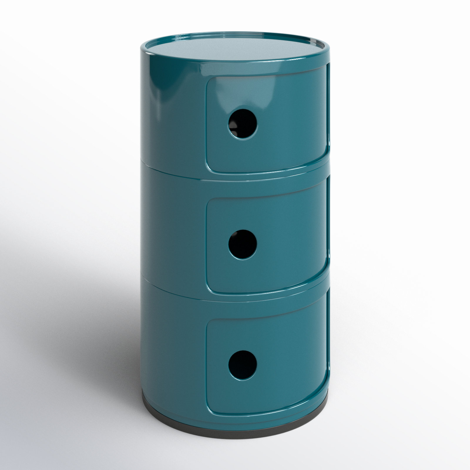 Componibili Round Modular Stacking Units, Blue, 3