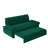 73.2"Wide Queen Pull Out Sofa Bed 3-in-1 Convertible Multi-Functional Couch with 2 Soft Pillows and Stylish Velvet Loveseat-175351943
