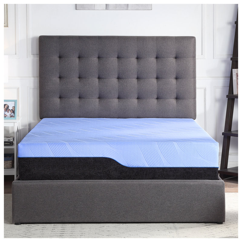 Matelas hybride grand de 12 pouces avec mousse rafraîchissante infusée de cuivre et couches de latex Talalay Bridgevine Home