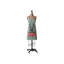 Cotton Slub Printed Apron With Reindeer, Holly And Polka Dot Pocket