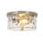Alixandra 2-Light Flush Mount Ceiling Light With Clear Hammered Glass-295452047-284434478