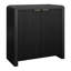 Armoire d'appoint rectangulaire en grain noir Preston-1505673186