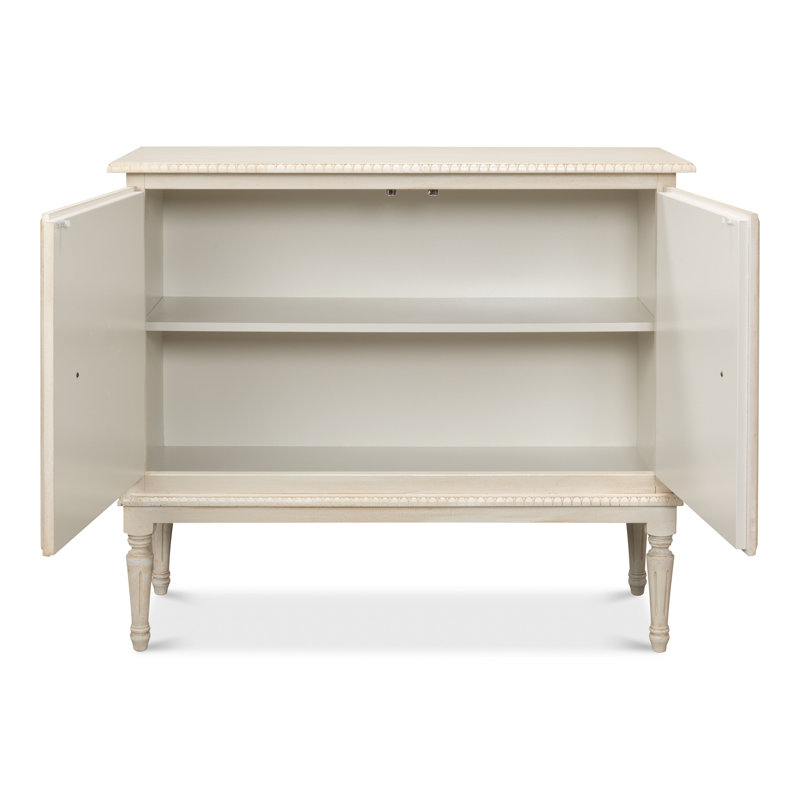 Forsythe 42'' W Solid Wood Sideboard, Bright Lime White