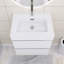 24,00 po X P 18,10 po P 25,20 po Meuble-lavabo mural simple H avec comptoir blanc-352119992