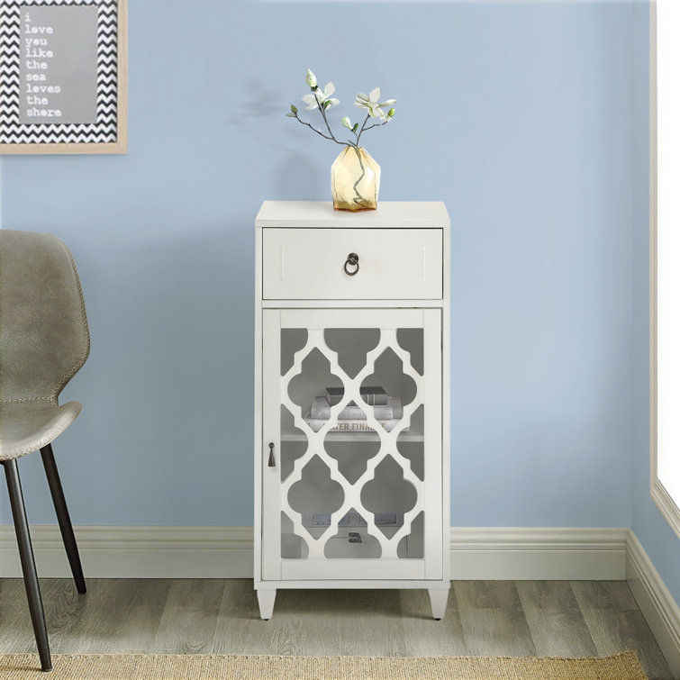 Table d'appoint avec tiroir et porte