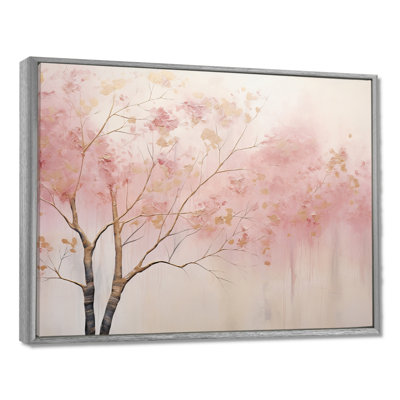 Art sur toile, "Minimalisme rose et or II"
