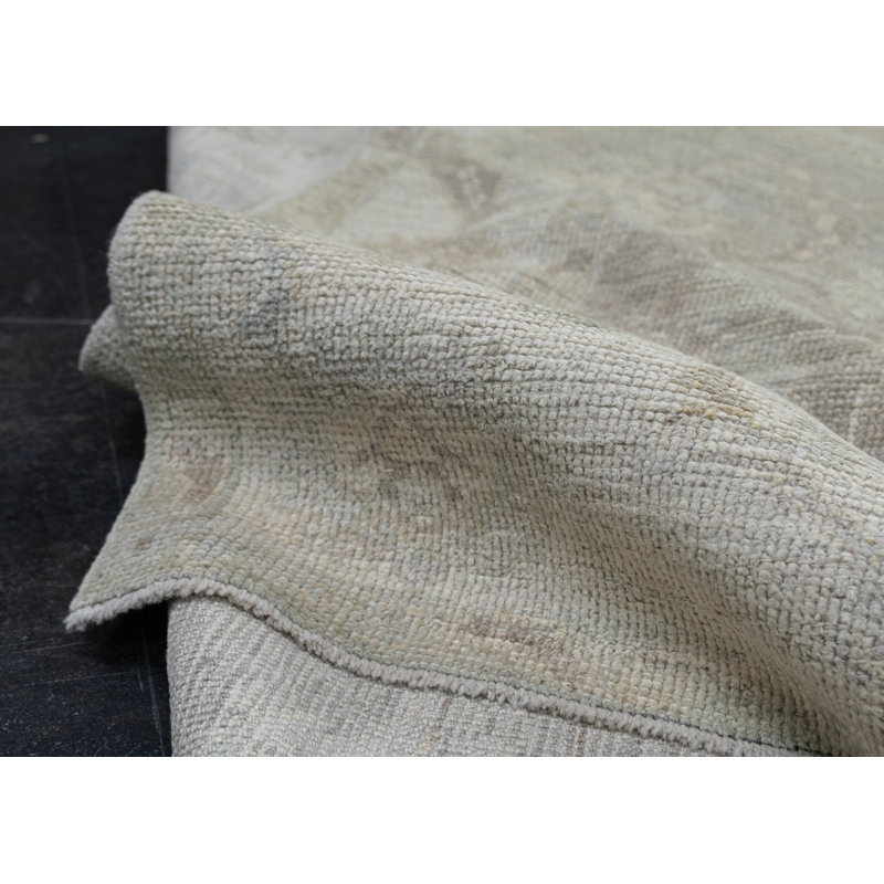 Tapis turc Oushak fait à la main 5 pi 1 po x 7 pi 5 po