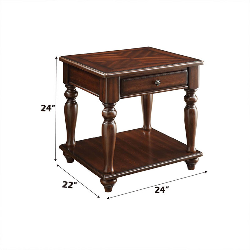 Farrel End Table, Walnut Finish