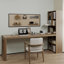 Bureau rectangulaire en bois massif noyer-108741148-108741146