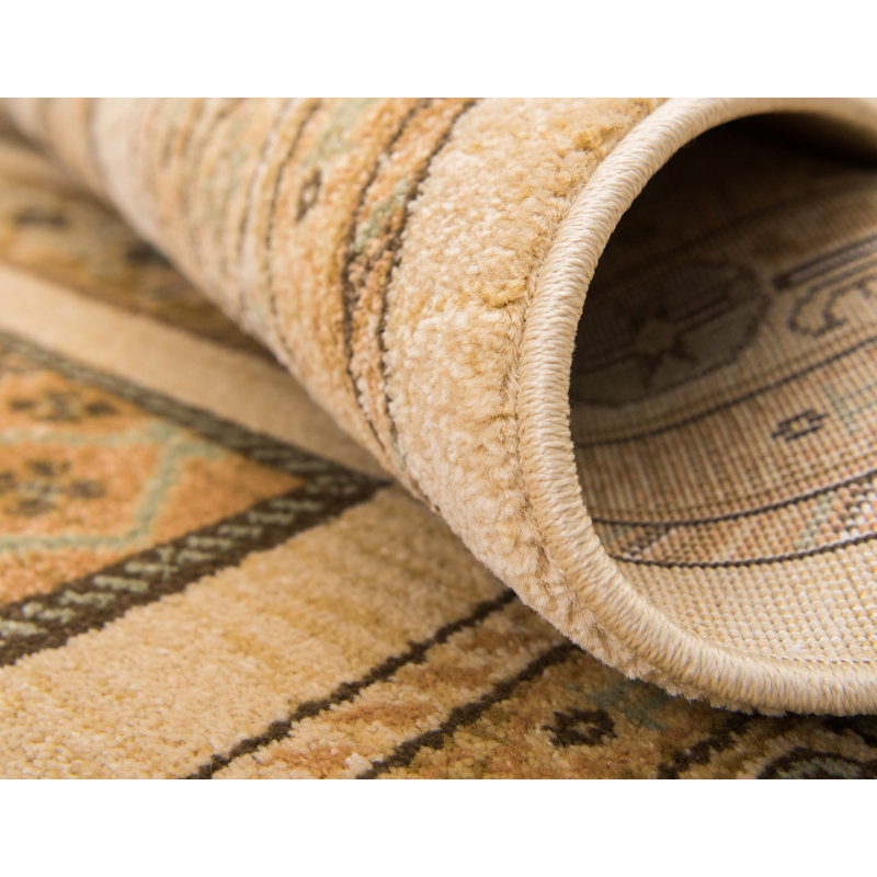 Jaeden Geometric Area Rug, Runner 2'7" x 10', Beige 