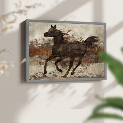 Running Free II -Framed Print - Restickable