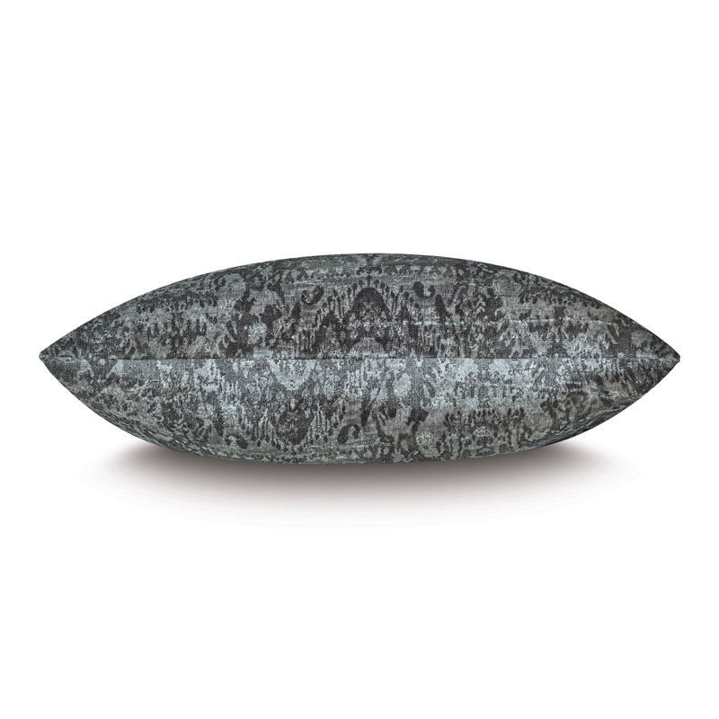 Sparkle Velvet Pillow Cover & Insert, Square, Steel