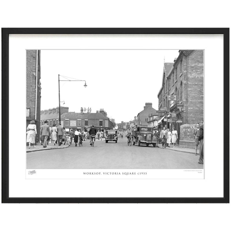 Worksop, Victoria Square C1955 by Francis Frith - Single Picture Frame Print, 60cm H x 80cm W x 2.3cm D