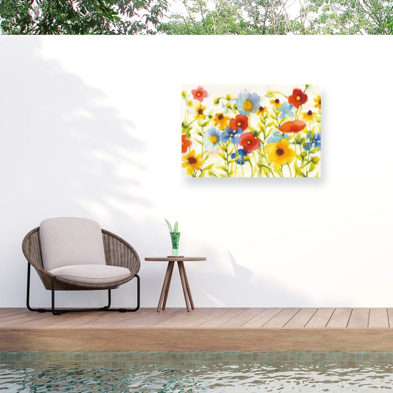 Toile d'extérieur Shirley Novak «Americana Meadow I Crop», H 16 po x l 24 po x P 1,5 po
