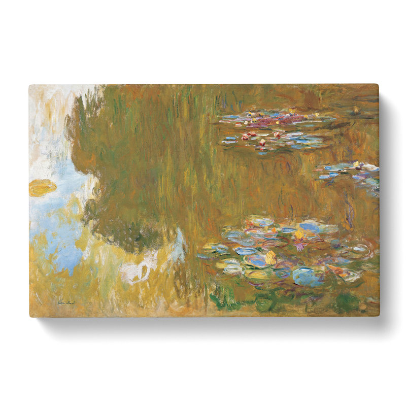 Water Lilies Lily Pond Vol.7 by Claude Monet - Wrapped Canvas, 35cm H x 50cm W x 3cm D