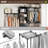 Closet Organizer - High Capacity Wardrobe Rack With 3 Drawers, Shelves & Expandable Hanger Rods, Fits 6-9 Ft Spaces, Durable & Stylish - 96" L X 16" W X 75" H, Supports Up To 1000 LBS-1498532007