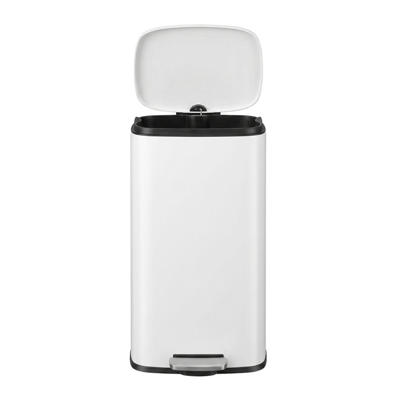 Poubelle à pédale 7,9 gallons Kitchen, Blanc