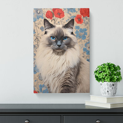 Ragdoll Cat Contemporary - Wrapped Canvas