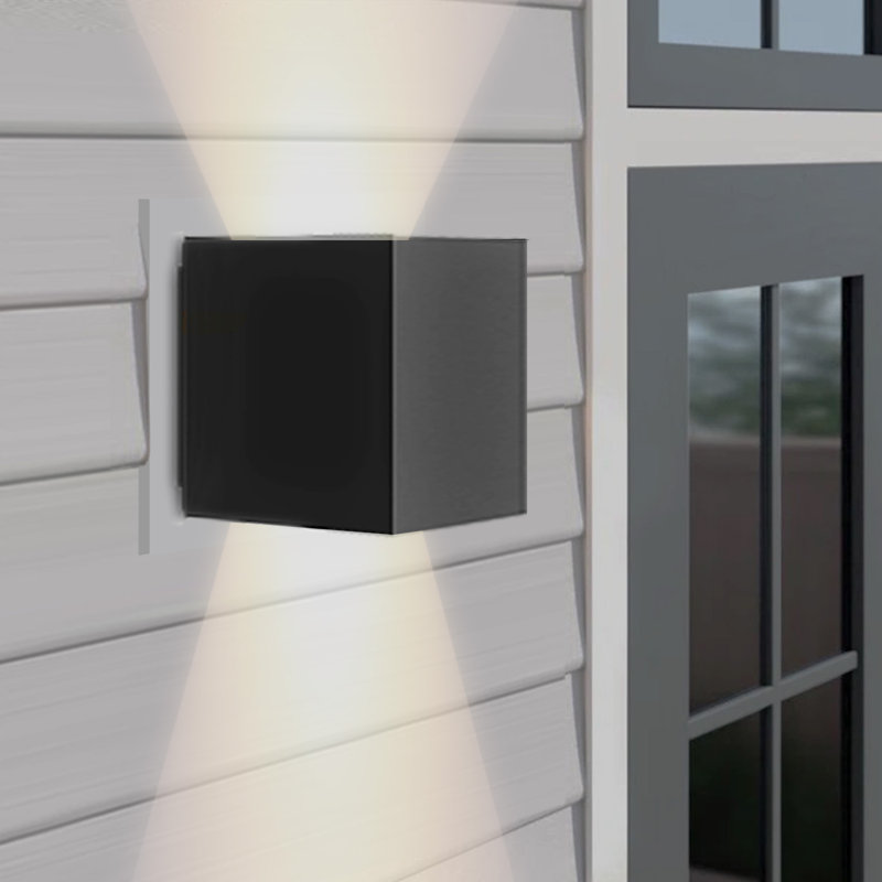 Modern Outdoor Cube Wall Sconce – Adjustable Beam Angle, Waterproof IP65, Energy-Saving LED Lighting for Exterior Walls, Easy Installation