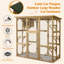 Grand parc extérieur pour chat en bois, enclos-73263612