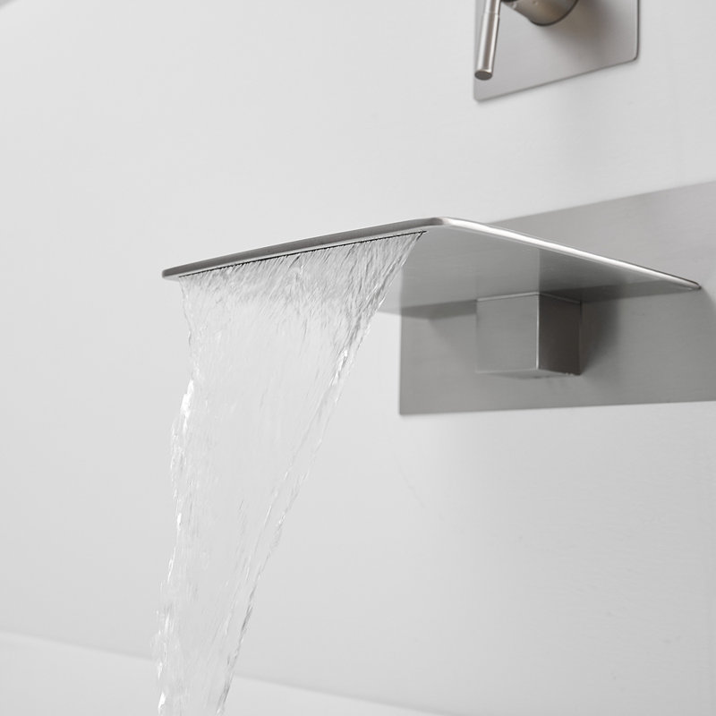 Wall Waterfall Faucet, Brushed Nickel