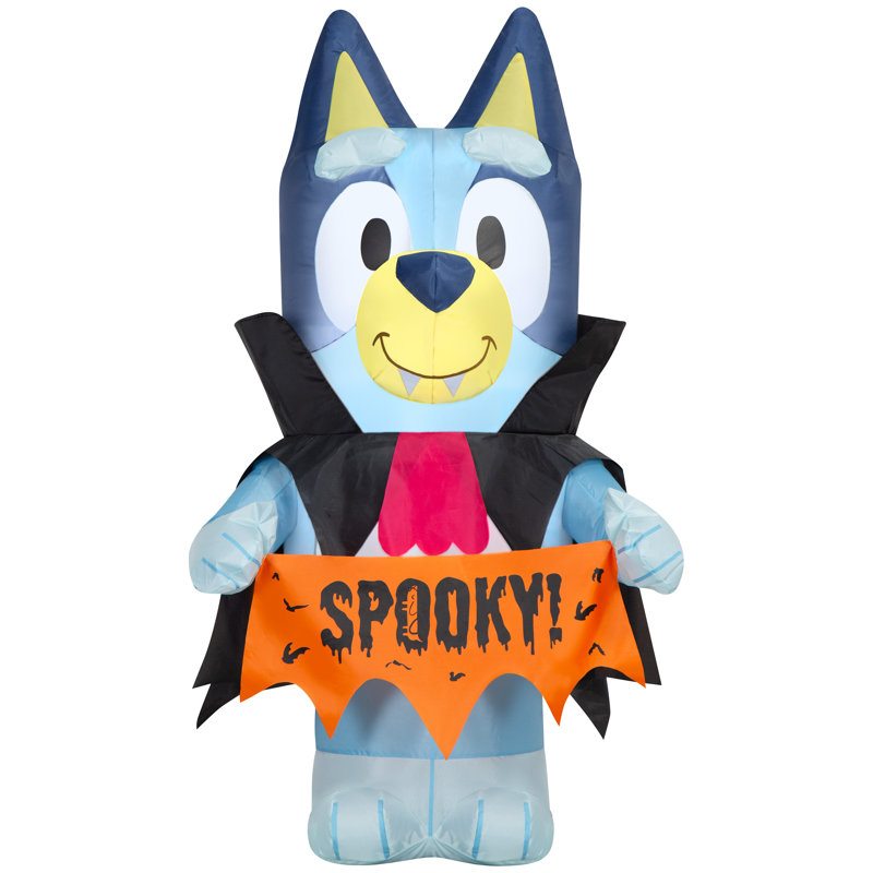 Airblown Bluey in Vampire Costume Bluey