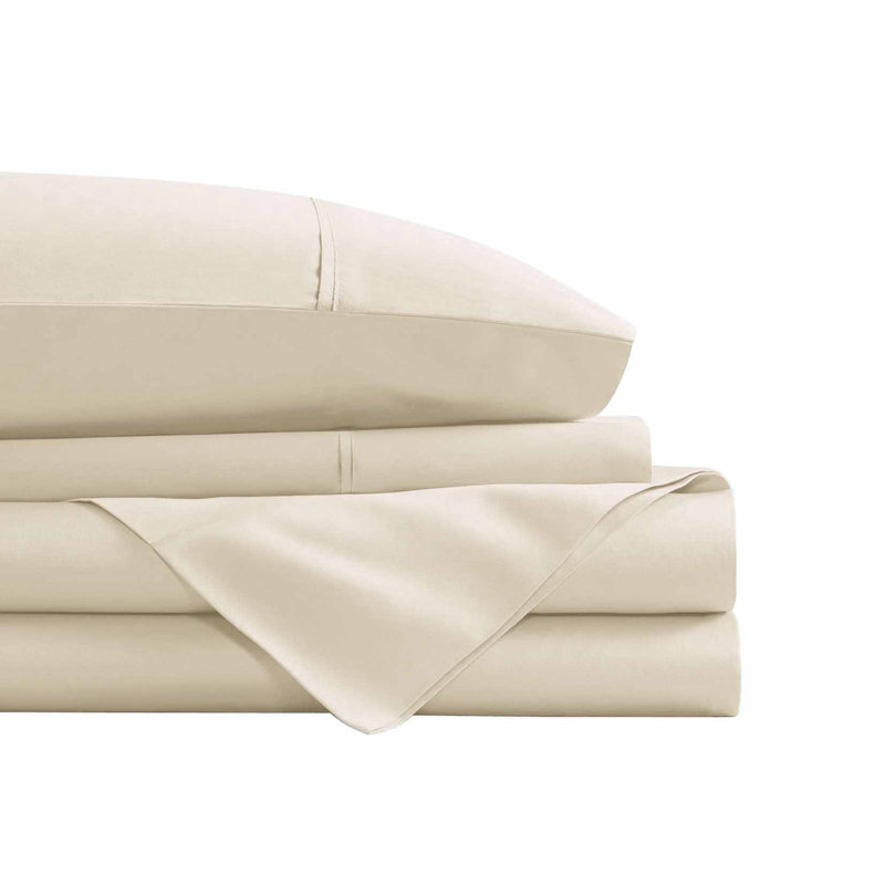 Ensemble de draps 4 pièces Swift Home Smart, Crème, Ensemble de draps pour très grand lit